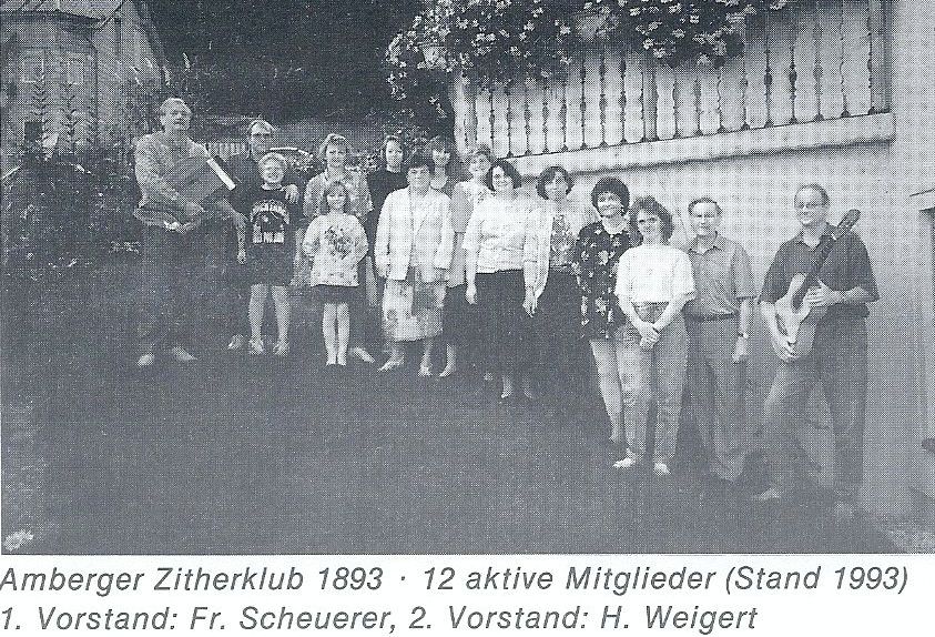 Zitherklub Amberg im Jahr 1993